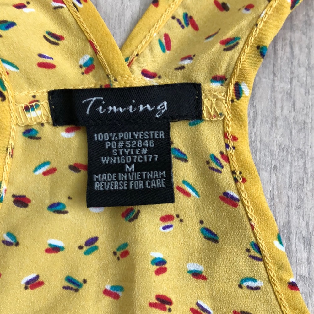 Timing Medium Yellow Razorback tank - Picture 4 of 8